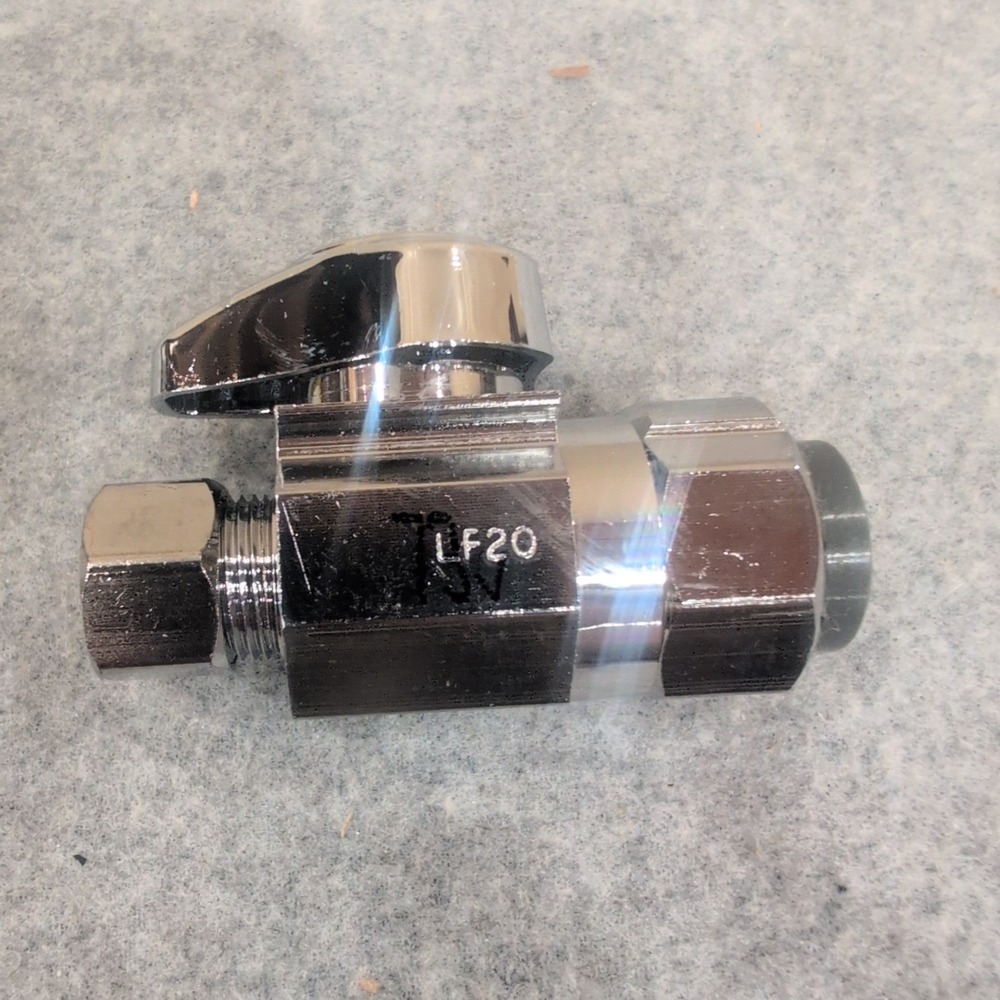 BrassCraft G2PS14X C1 1/2in Push Connect x 3/8in OD Comp 1/4 Turn Straight Valve - Picture 4 of 5